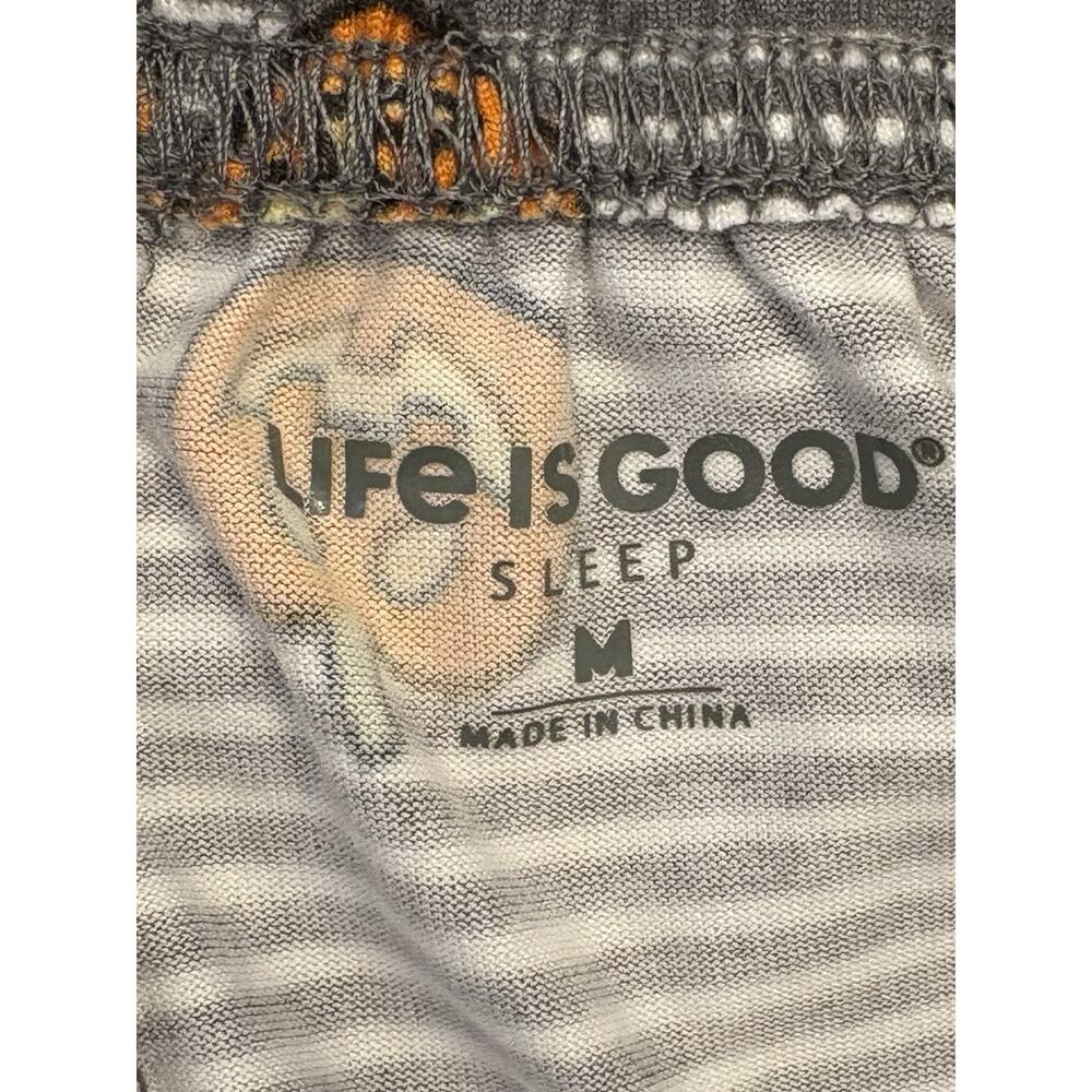 Life Is Good Women’s Pajama Short Set Gray Size Medium Ghost Dog Halloween - Picture 8 of 8